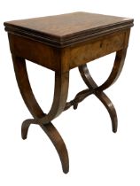 Charles X mahogany tea table