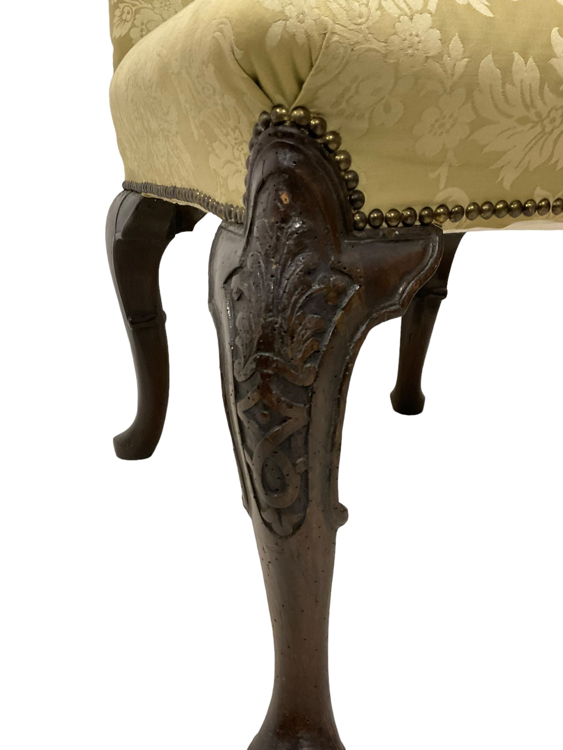18th century and later walnut side chair - Image 3 of 9