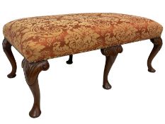George II design mahogany double stool