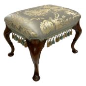 Georgian design mahogany footstool