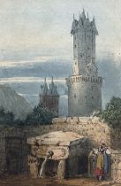 Continental School (Late 19th Century): The Round Tower - Andernach