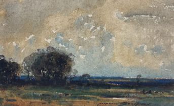 Kershaw Schofield (British 1872-1941): Flatland Landscape