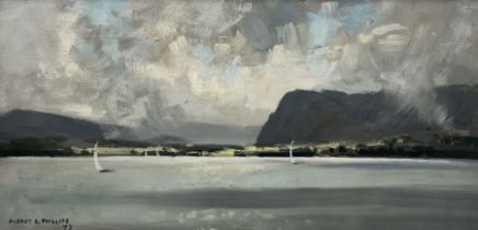 Aubrey R Phillips (British 1920-2005): 'Bright Interval - Derwentwater'