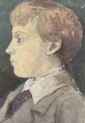 Bloomsbury School (Early to mid-20th century): Side Profile Portrait of a Boy