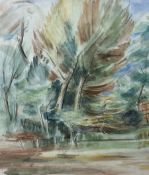 English Impressionist School (Mid-20th century): Tree Study