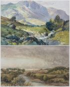 James Orrock (British 1829-1913): 'Croft on the Tees - Darlington'