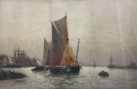Robert Malcolm Lloyd (British 1859-1907): Sailing Ships in a British Estuary