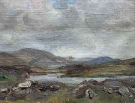 English Impressionist School (Early 20th century): Moorland Landscape