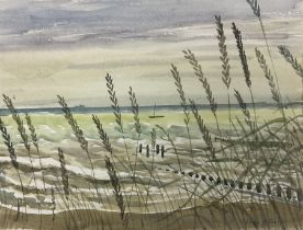 Frederick George Austin (British 1902-1990): Sea Landscape through the Reeds