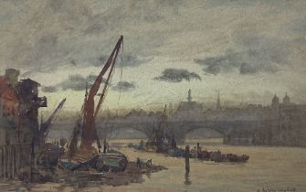 Herbert Menzies Marshall (British 1841-1913): 'Near Blackfriars'