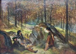 Samuel Baldwin of Halifax (British 1818-1891): Camping in the Woods