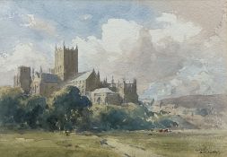 Arthur Gerald Ackermann (British 1876-1960): 'Wells Cathedral'