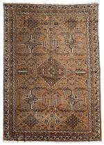 Persian Bakhtiari brown ground rug