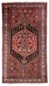 Persian Shiraz rose ground rug