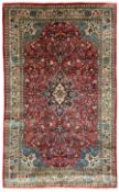 Persian Mahallat crimson ground rug