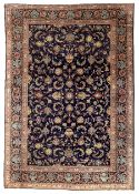 Persian indigo ground carpet