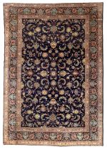 Persian indigo ground carpet