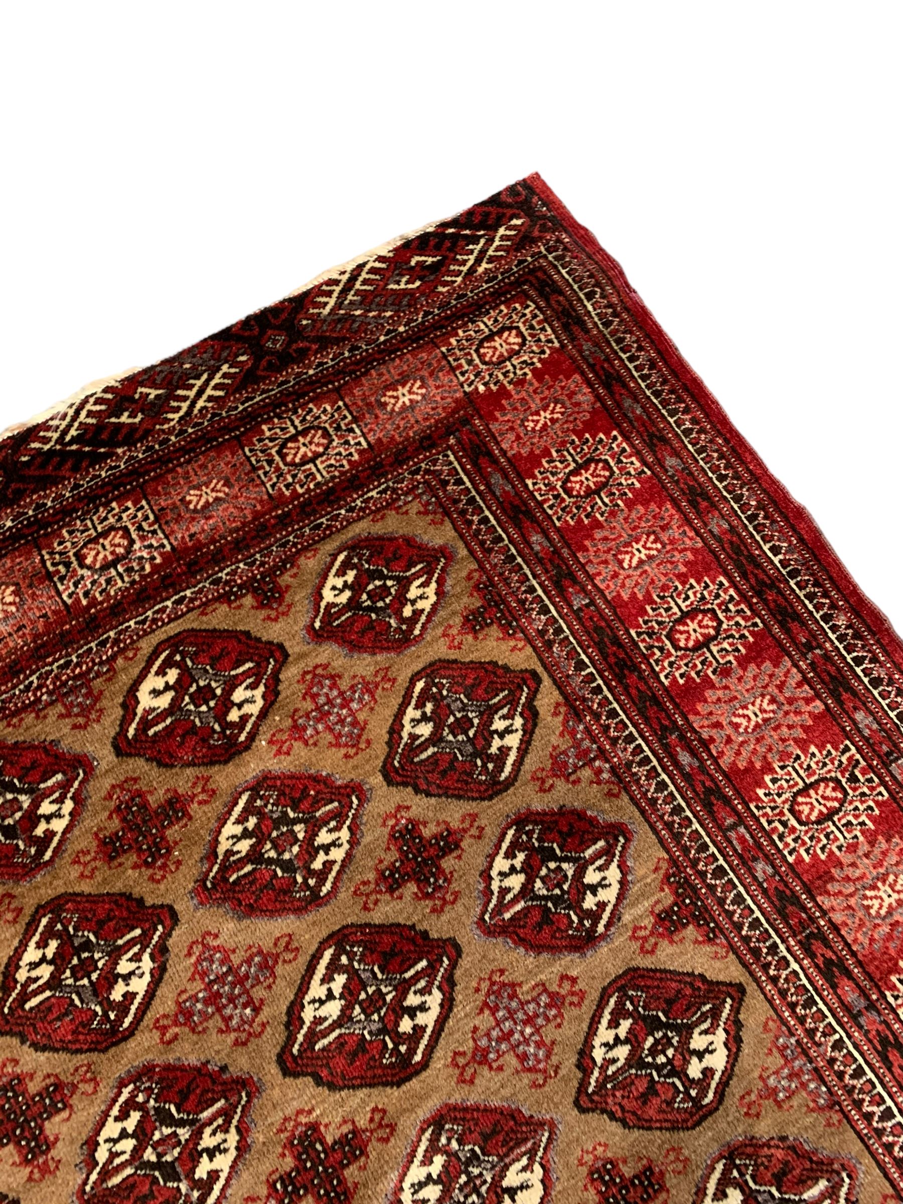 Persian Bokhara red ground rug - Image 5 of 6