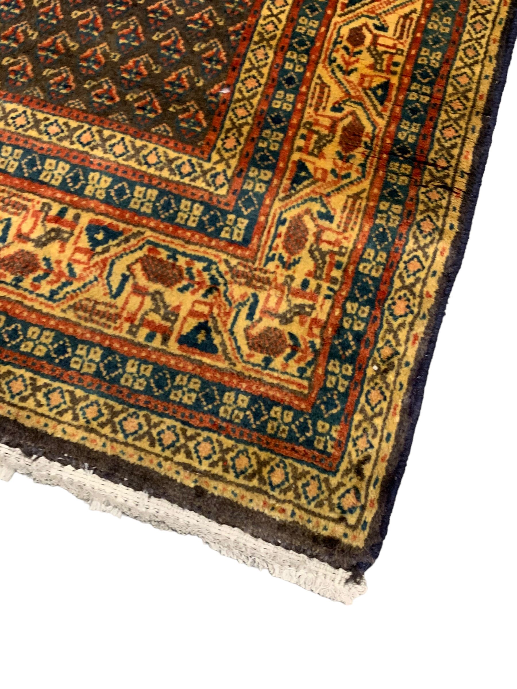 Arrak indigo ground rug - Image 2 of 6