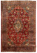 Small Persian Ardakan red ground rug