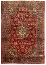 Small Persian Ardakan red ground rug