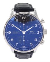 International Watch Company Portugieser gentleman's stainless steel automatic chronograph wristwatch