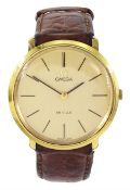 Omega De Ville gentleman's gold-plated and stainless steel manual wind wristwatch