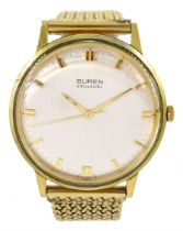 Buren Intra-Matic gentleman's gold-plated automatic wristwatch