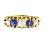 18ct gold sapphire and diamond ring