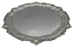 George V silver salver