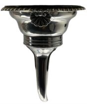 George IV silver wine funnel by Rebecca Emes & Edward Barnard I