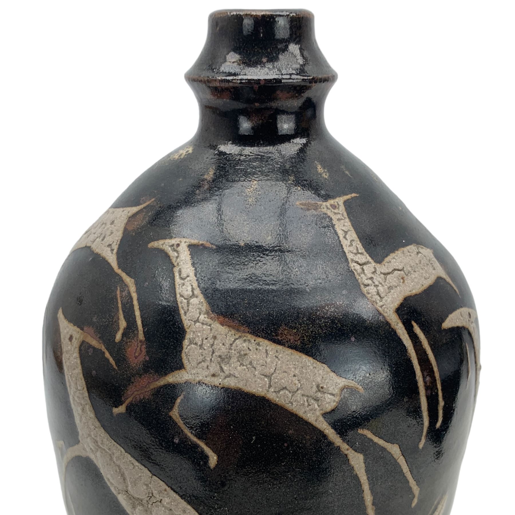 William Bower Dalton (British 1868-1965): Stoneware bottle vase - Image 2 of 3