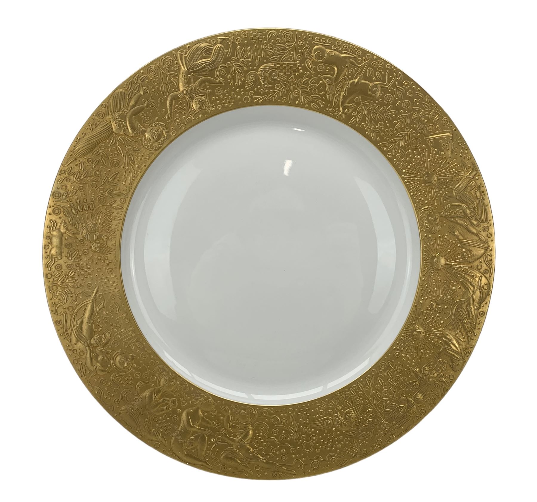 Rosenthal Studio Line dinner plate decorated in the Zauberflote design (Magic Flute)