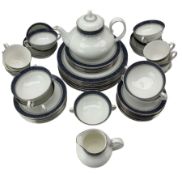 Royal Doulton Sherbrooke tea and dinner service comprising a teapot