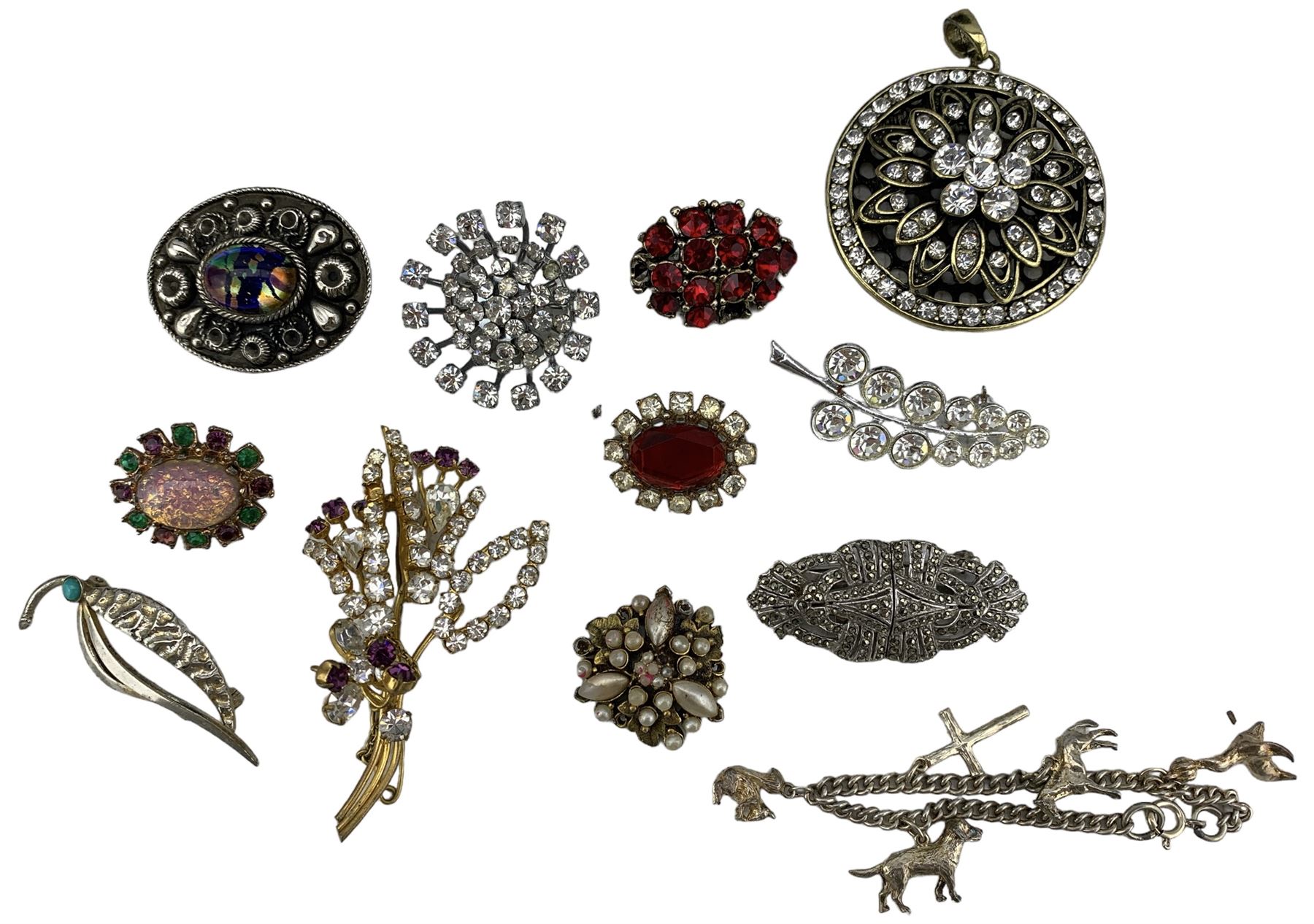 A small quantity of silver and costume jewellery - Image 3 of 6