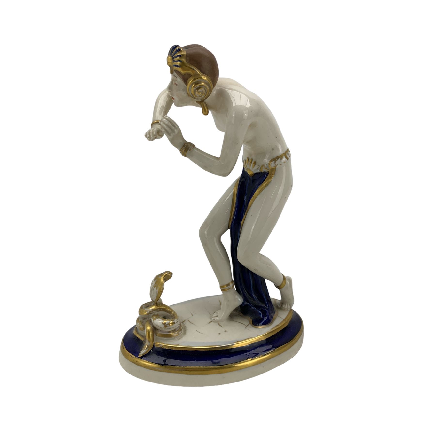 Royal Dux Art Deco snake charmer - Image 2 of 2