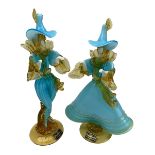 Pair of Venetian glass Flamenco dancers