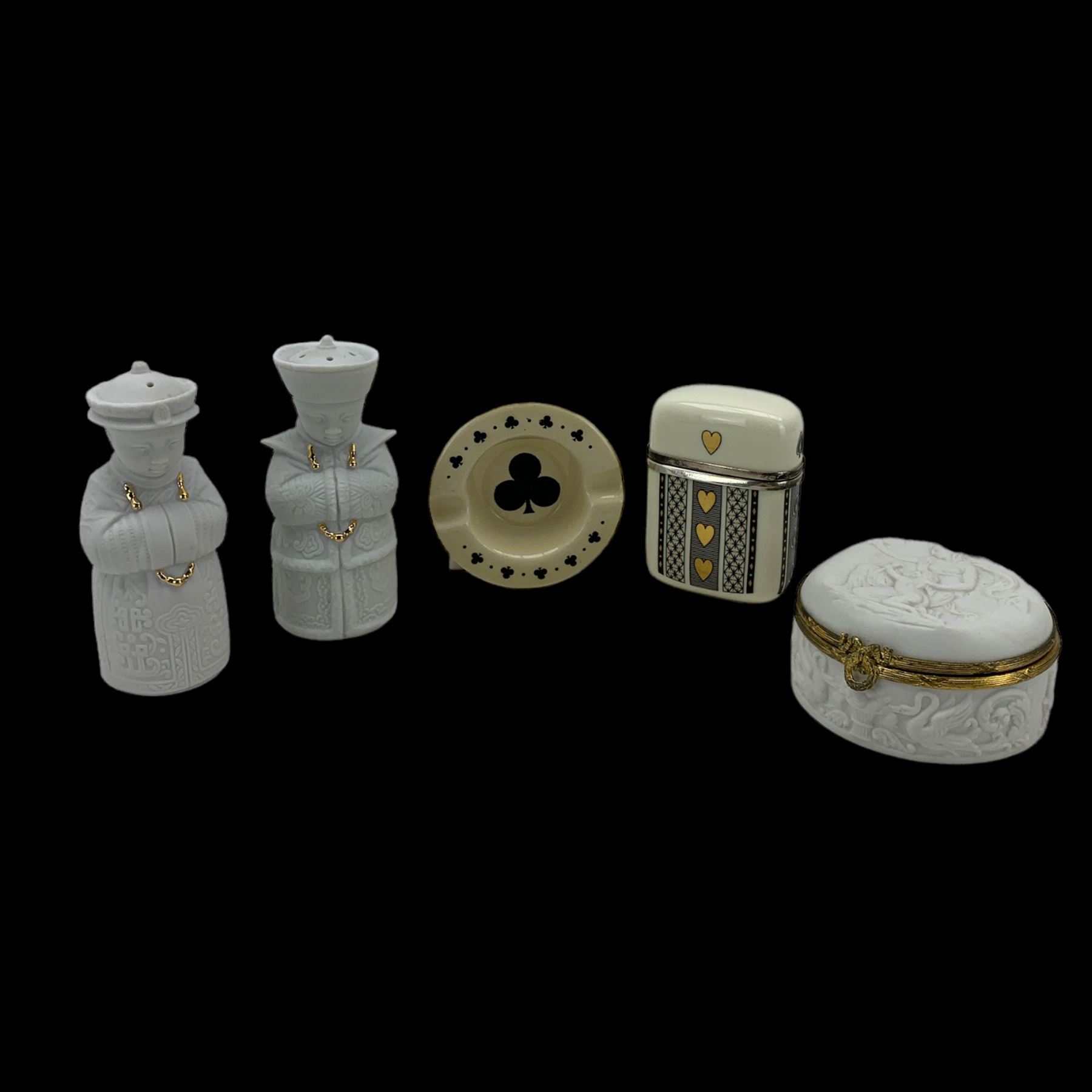 Lladro special edition Privilege Gold salt and pepper pots