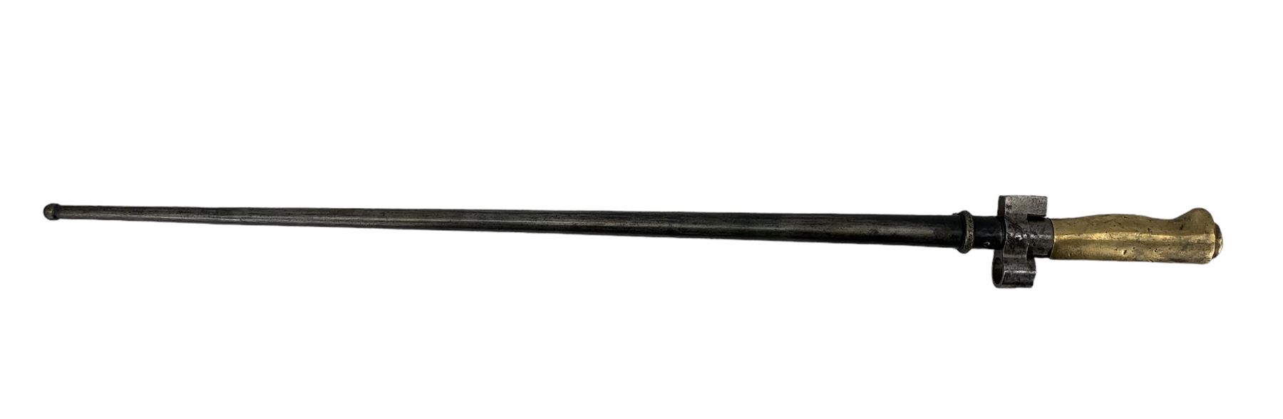 French model 1886 Lebel bayonet with cruciform blade - Image 2 of 4