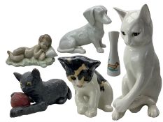 Winstanley pottery model of a cat
