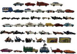 Collection of die cast vehicles including Corgi Smith's Carrier Van 'Joe's Diner' with figure