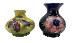 Two small Moorcroft vases decorated in the Anemone and Columbine
