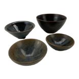 Four Chinese Jian ware bowls