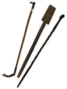 Riding crop with crook handle