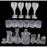 Stuart Crystal set of eight Shaftesbury wine glasses