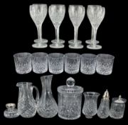 Stuart Crystal set of eight Shaftesbury wine glasses