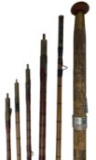 Bartleets two-piece split cane fishing rod