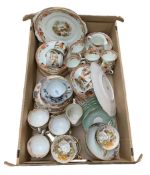 Early 20th century Chinoiserie decorated tea set for twelve