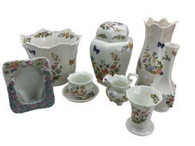 Eight pieces of Aynsley Cottage Garden
