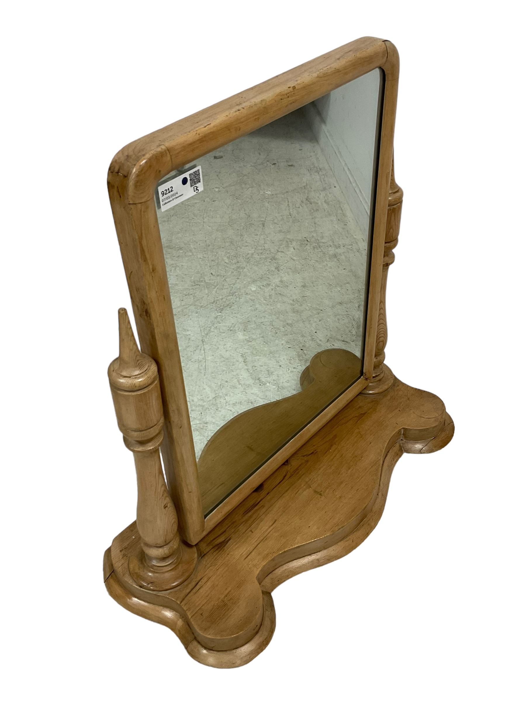 Victorian pine dressing table mirror - Image 4 of 4